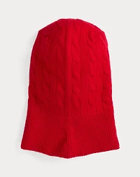 Cable Wool-Cashmere Hooded Snood