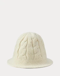 Cable-Knit Wool-Blend Bucket Hat
