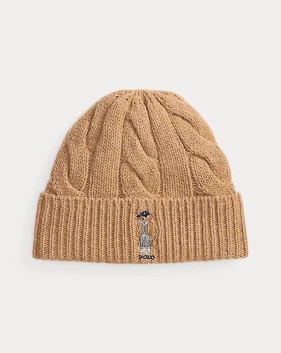 Polo Bear Cable Wool-Blend Beanie