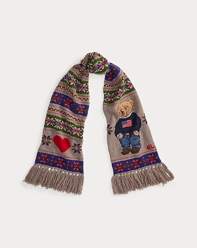 Polo Bear Wool-Blend Scarf