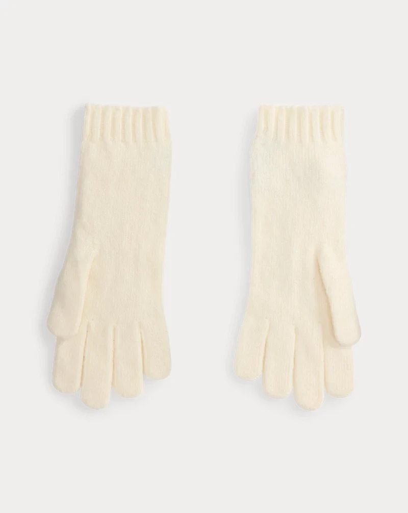 Cable-Knit Wool-Cashmere Gloves