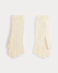 Cable-Knit Wool-Cashmere Gloves