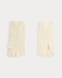 Cable Wool-Cashmere Fingerless Gloves