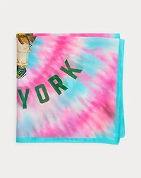 Polo Bear Cotton-Silk Square Scarf