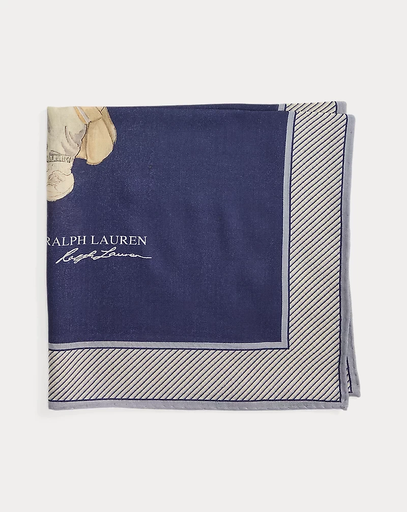 Polo Bear Wool-Silk Bandanna