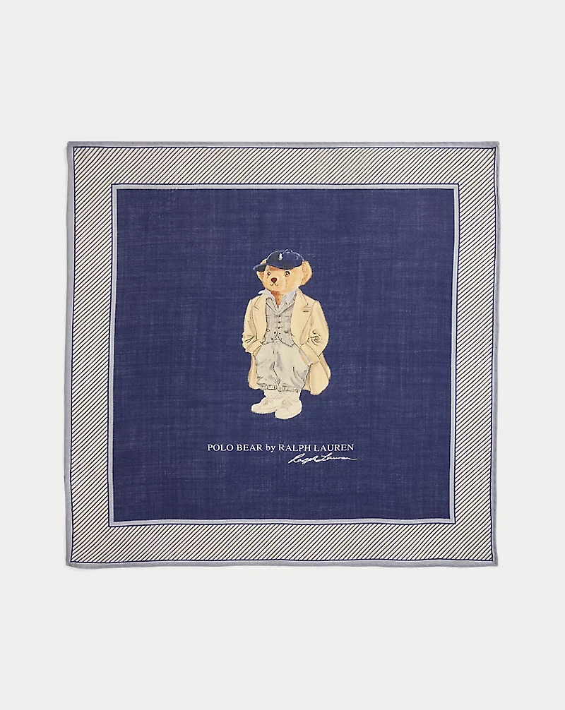 Polo Bear Wool-Silk Bandanna