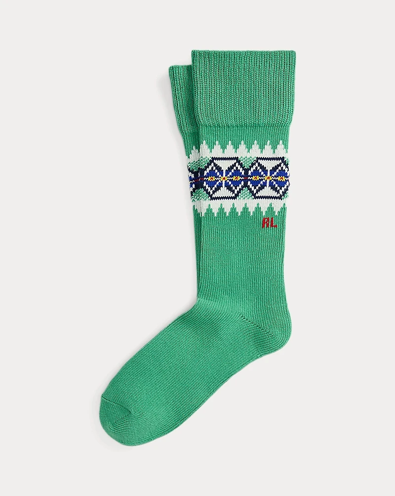 Fair Isle Knee Socks
