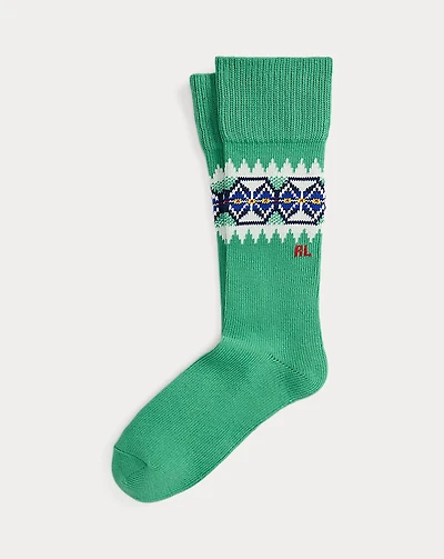 Fair Isle Knee Socks
