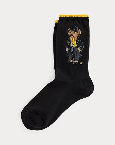 Polo Bear Cotton-Blend Crew Socks