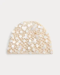 Sequined Crochet Beanie