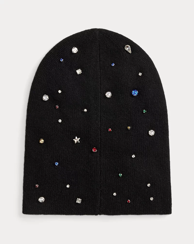 Jeweled Wool-Cashmere Beanie