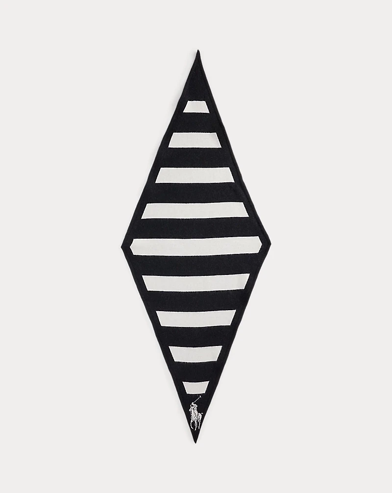 Striped Wool Diamond Scarf