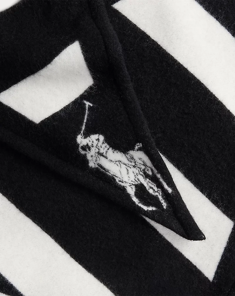 Striped Wool Diamond Scarf