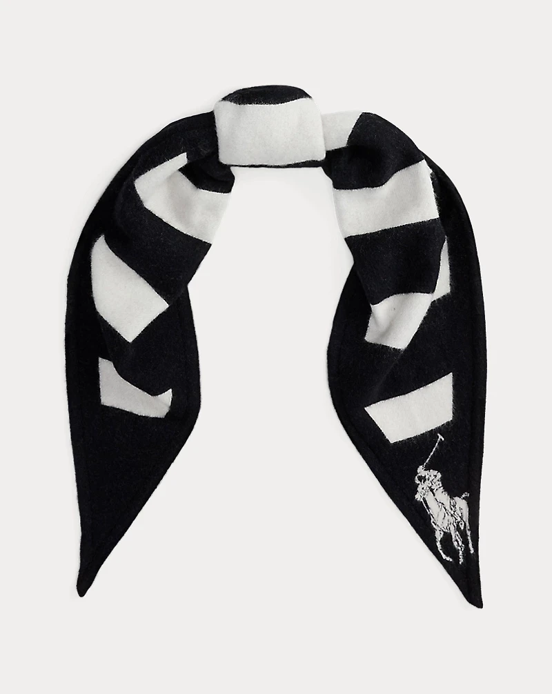 Striped Wool Diamond Scarf