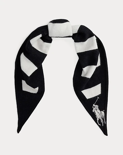 Striped Wool Diamond Scarf