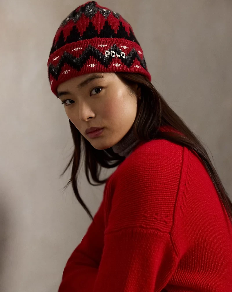 Fair Isle Wool Beanie