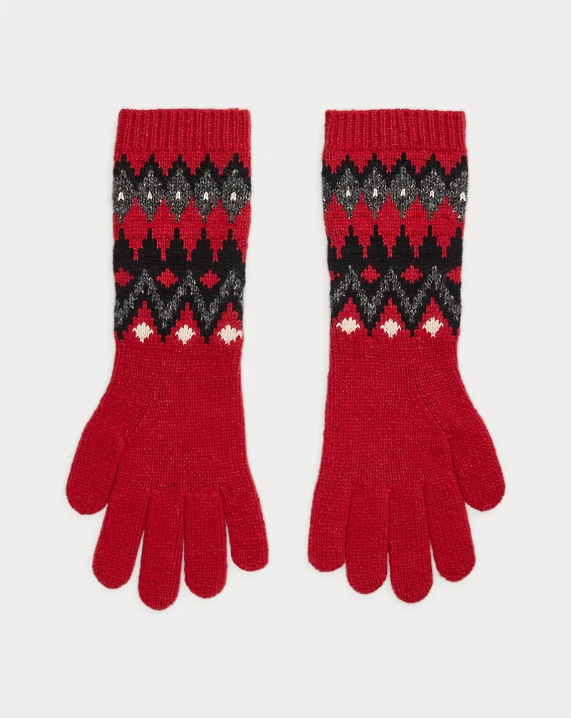 Fair Isle Wool-Blend Gloves