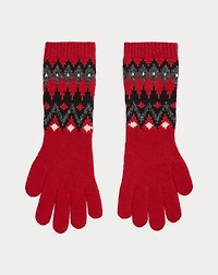 Fair Isle Wool-Blend Gloves