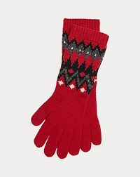 Fair Isle Wool-Blend Gloves