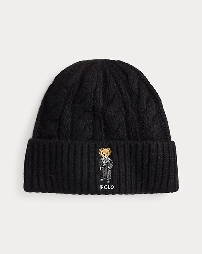 Polo Bear Cable Wool-Blend Beanie