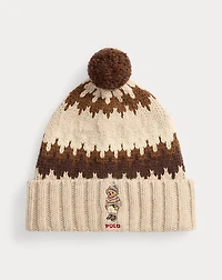 Polo Bear Wool-Blend Pom Beanie