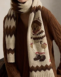 Polo Bear Wool-Blend Scarf