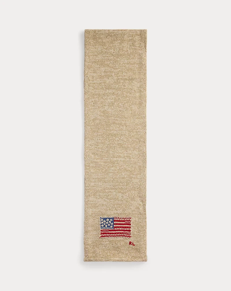 Flag Wool-Blend Scarf