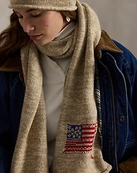 Flag Wool-Blend Scarf