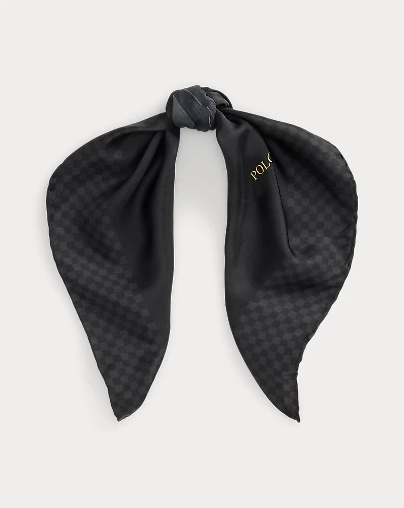 Polo Bear Silk Square Scarf