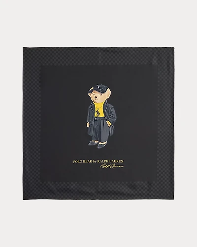 Polo Bear Silk Square Scarf