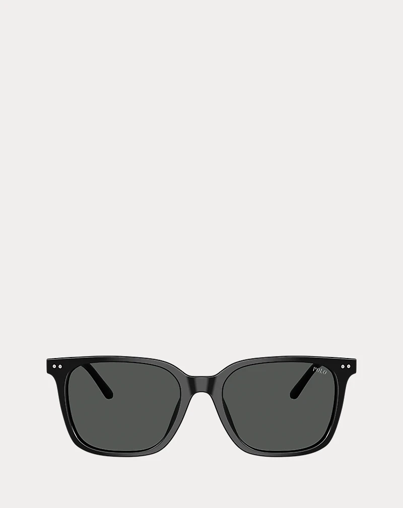 Rugby-Stripe Square Sunglasses