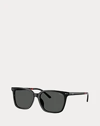 Rugby-Stripe Square Sunglasses