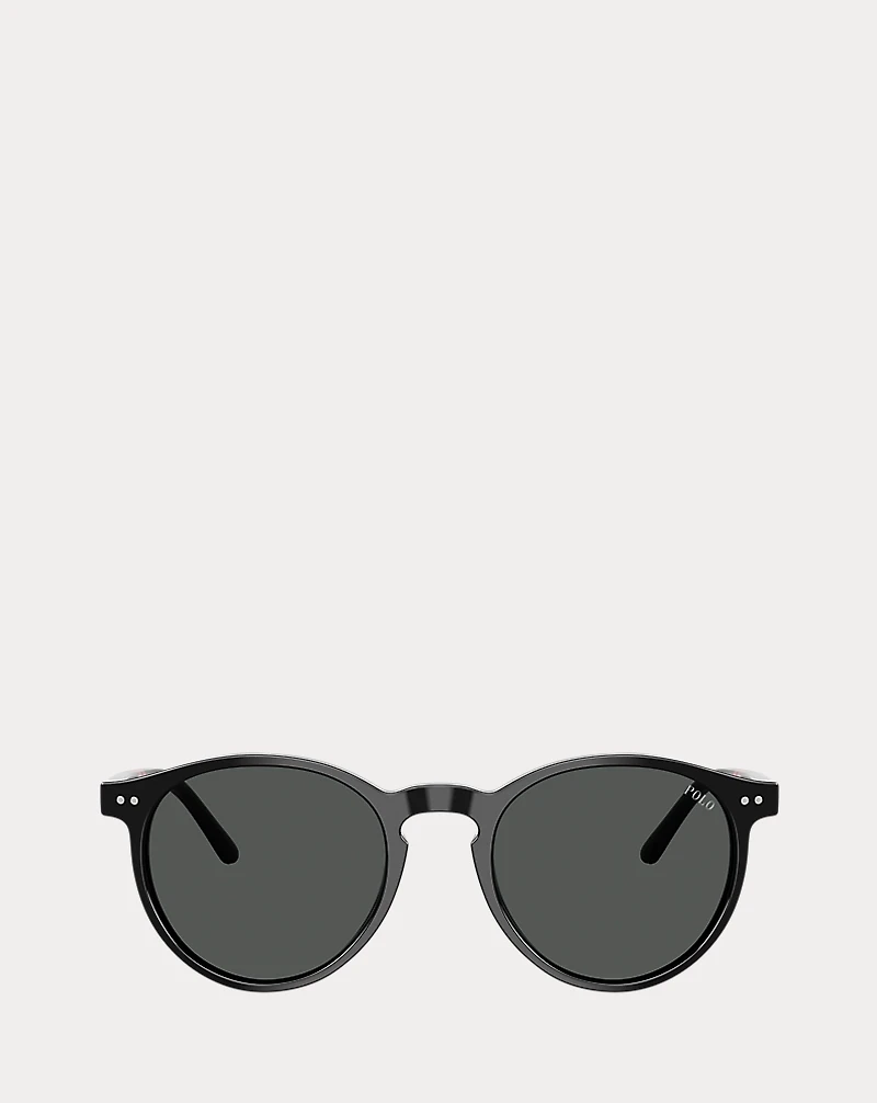 Rugby-Stripe Round Sunglasses