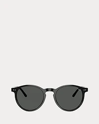 Rugby-Stripe Round Sunglasses