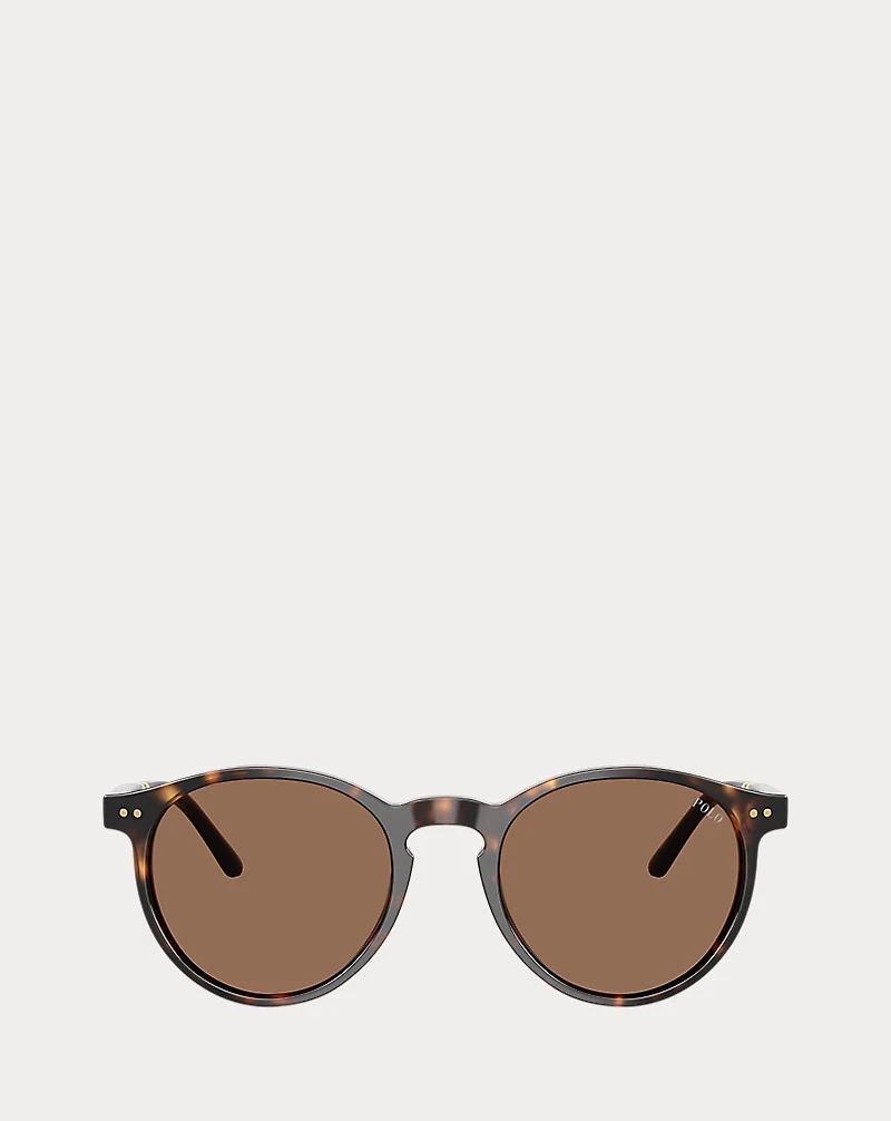 Rugby-Stripe Round Sunglasses