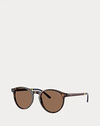 Rugby-Stripe Round Sunglasses