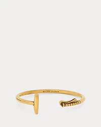 Antiqued Brass Polo Mallet Cuff 