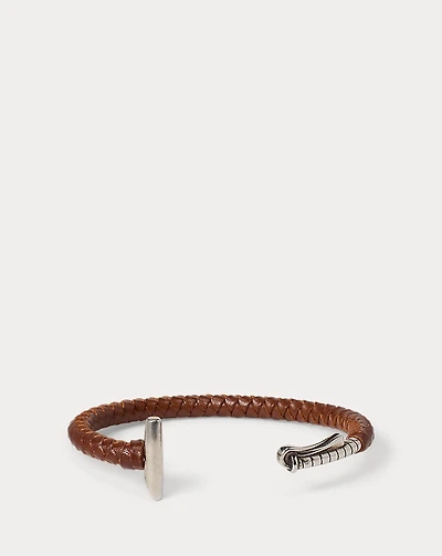 Braided Sterling Silver Polo Mallet Cuff