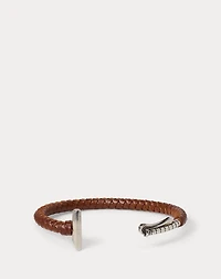 Braided Sterling Silver Polo Mallet Cuff