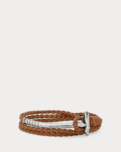 Triple-Wrap Leather Mallet Bracelet