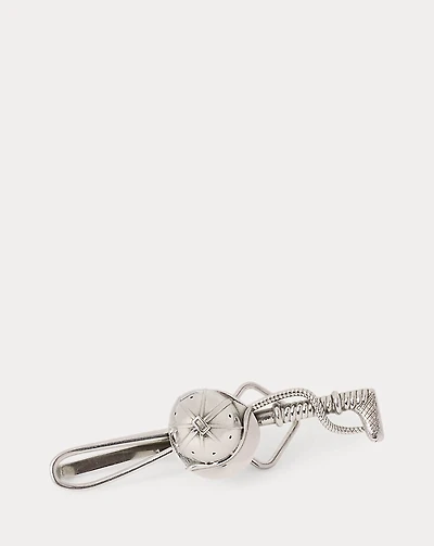 Sterling Silver Polo Helmet Tie Bar