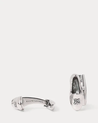 Sterling Silver Slipper Cuff Links
