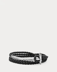 Triple-Wrap Leather Mallet Bracelet
