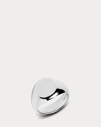 Sterling Silver Round Signet Ring