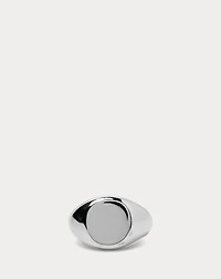 Sterling Silver Round Signet Ring