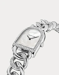 Pearl Dial Petite-Link Steel Diamond