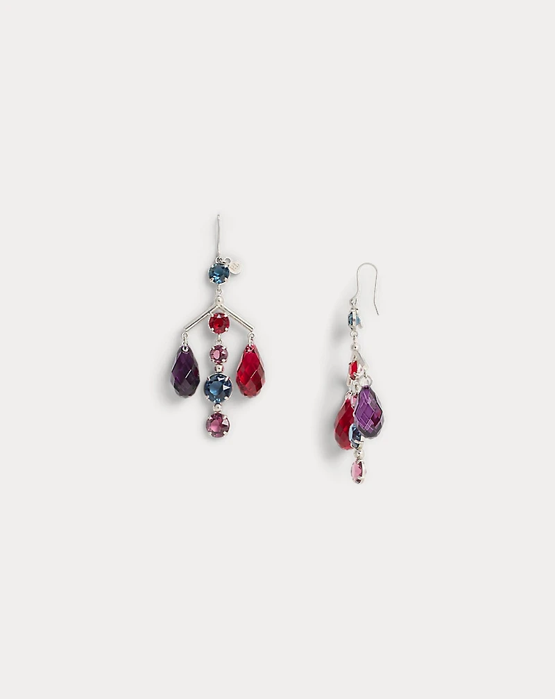 Multicolored Crystal Chandelier Earrings