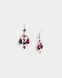 Multicolored Crystal Chandelier Earrings