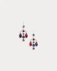 Multicolored Crystal Chandelier Earrings