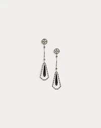 Art Deco Crystal Drop Earrings